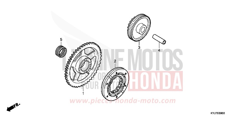 STARTING CLUTCH for CBR250R PEARL HIMALAYAS WHITE (NHA87) from 2013