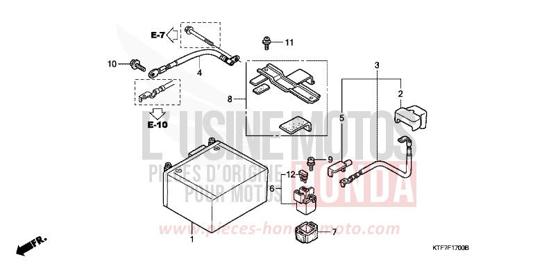 BATTERY for SH150i NOIR (NH1) from 2008