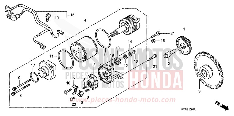STARTING MOTOR for SH150i MAT CYNOS GRAY METALLIC (NH312) from 2010