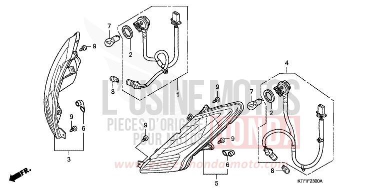 WINKER for SH150i MAT CYNOS GRAY METALLIC (NH312) from 2010