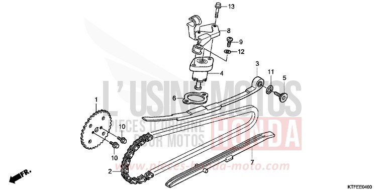 CAM CHAIN/TENSIONER for SH150i PEARL COOL WHITE (NHA16) from 2012
