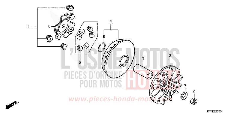 DRIVE FACE for SH150i PEARL COOL WHITE (NHA16) from 2012