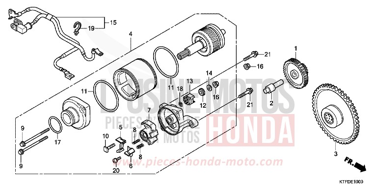 STARTING MOTOR for SH150i CHAMPAGNE BRONZE METALLIC (YR287) from 2011