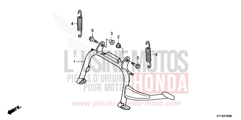 STAND for SH150i CHAMPAGNE BRONZE METALLIC (YR287) from 2011