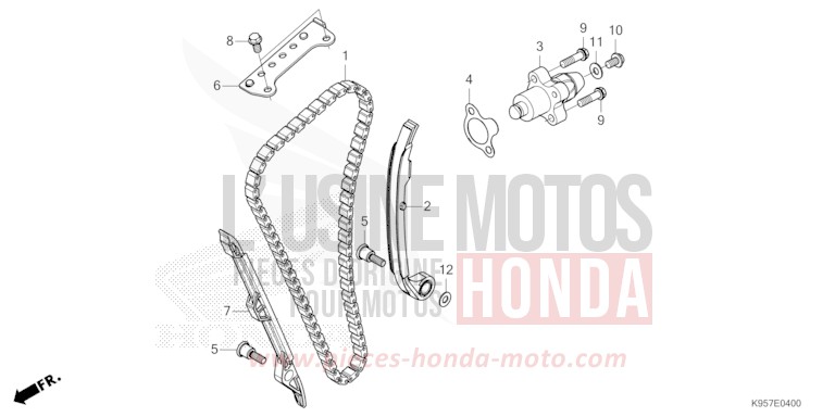 CAM CHAIN/TENSIONER for CRF250R EXTREME RED (R292) from 2025