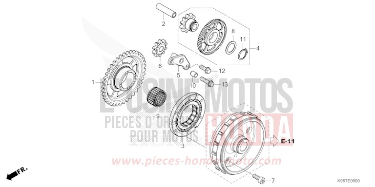 STARTING CLUTCH for CRF250R EXTREME RED (R292) from 2025