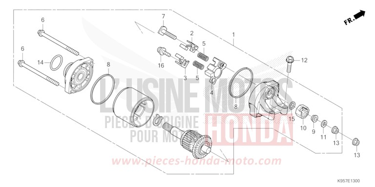 STARTER MOTOR for CRF250R EXTREME RED (R292) from 2025