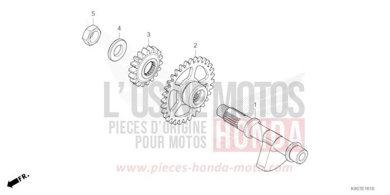 BILANCIERE per CRF250R EXTREME RED (R292) del 2025