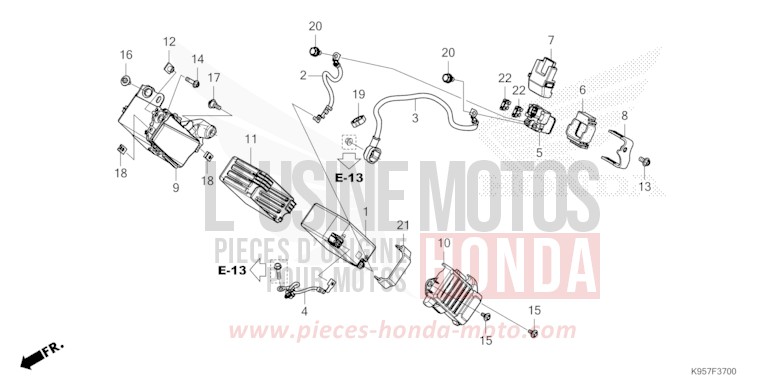 BATTERY for CRF250R EXTREME RED (R292) from 2025
