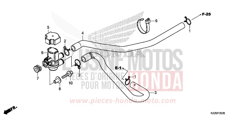 AIR INJECTION SOLENOID VALVE for CRF250R EXTREME RED (R292) from 2017