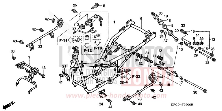 FRAME BODY for Foresight ARTICO BLUE METALLIC (B175) from 2002
