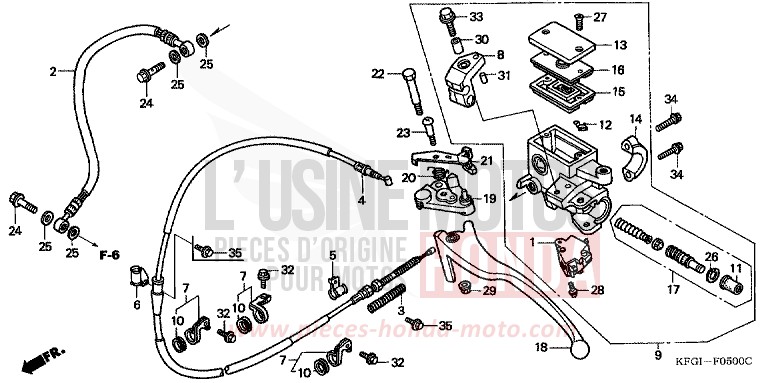 REAR BRAKE MASTER CYLINDER for Foresight CYCLON BLUE METALLIC (PB221) from 2002