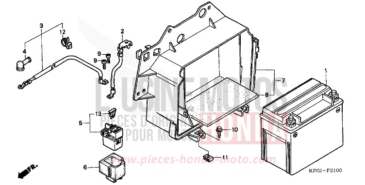 BATTERY for Foresight CYCLON BLUE METALLIC (PB221) from 2002