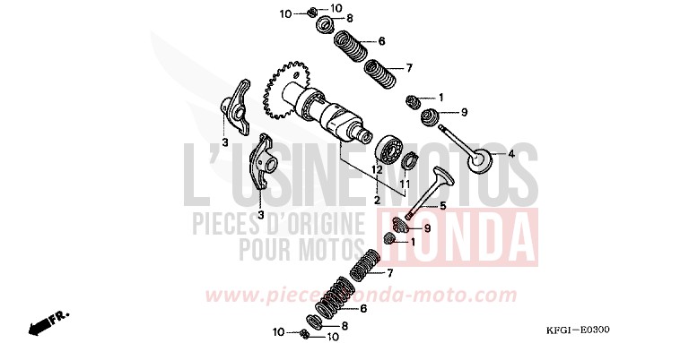 CAMSHAFT/VALVE for Foresight HEAVY GRAY METALLIC-U (NH194) from 2002