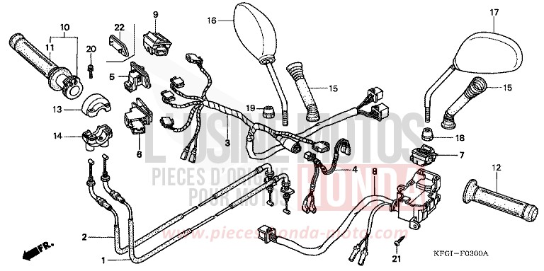 SWITCH/CABLE for Foresight HEAVY GRAY METALLIC-U (NH194) from 2002