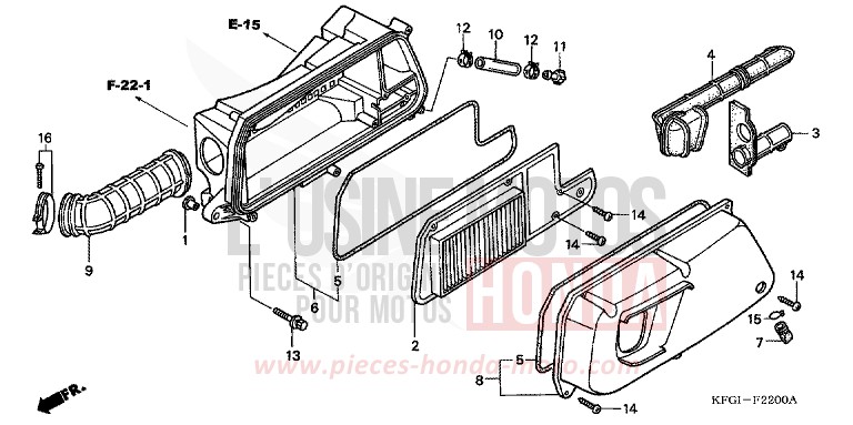 AIR CLEANER for Foresight INTERSTELLAR BLACK METALLIC (NHA12) from 2002