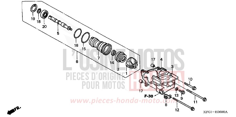 WATER PUMP for Foresight FORCE SILVER METALLIC (NH411) from 2005