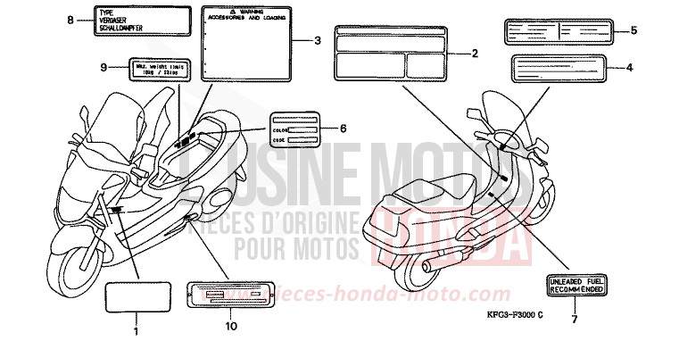 CAUTION LABEL for Foresight CANDY EXTREME BLUE (P25) from 1999