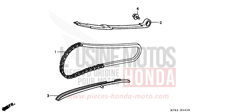 CAM CHAIN/TENSIONER for Foresight CANDY GLORY RED-U (R101) from 1999