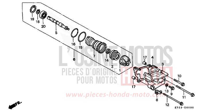 WATER PUMP for Foresight PORCELAIN SILVER METALLIC (NH410) from 1999