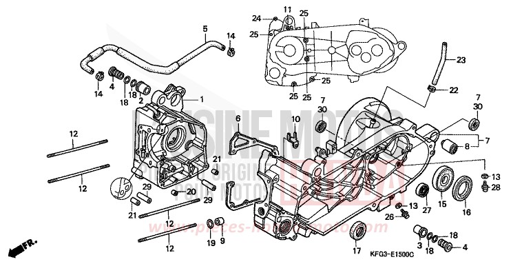 CRANKCASE for Foresight PURE BLACK (NH237) from 1999
