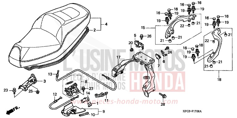 SEAT for Foresight PURE BLACK (NH237) from 1999