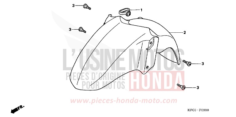 FRONT FENDER for Foresight PEARL SIERRA GREEN (G156) from 2000