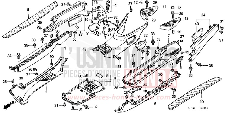 FLOOR PANEL/CENTER COVER for Foresight PEARL SIERRA GREEN (G156) from 2000