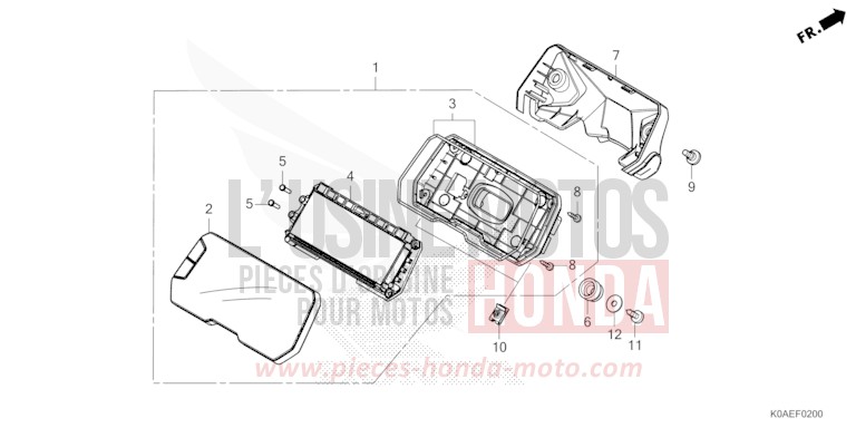 METER for CBF300NA MAT PEARL AGILE BLUE (PB413) from 2022