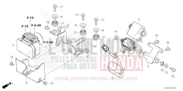 ABS MODULATOR for CBF300NA MAT PEARL AGILE BLUE (PB413) from 2022
