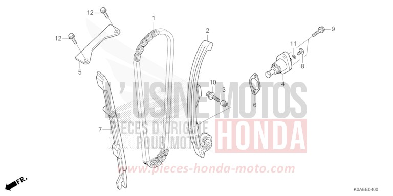 CAM CHAIN/TENSIONER for CBF300NA PEARL DUSK YELLOW (Y238) from 2022