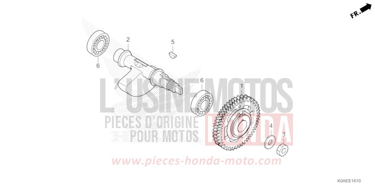 BALANCER SHAFT for CBF300NA PEARL DUSK YELLOW (Y238) from 2022