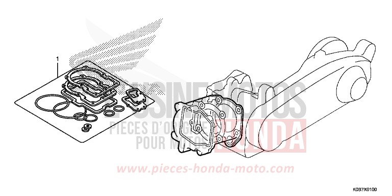 GASKET KIT A for NSS300A MAT PEARL COOL WHITE (NHB44) from 2019