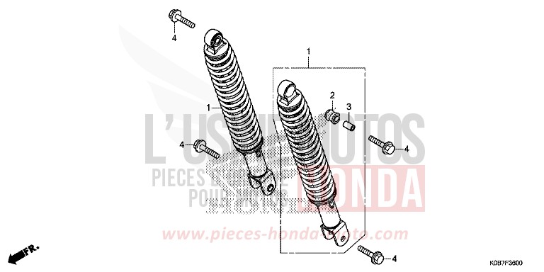 REAR CUSHION for NSS300A MAT PEARL COOL WHITE (NHB44) from 2019