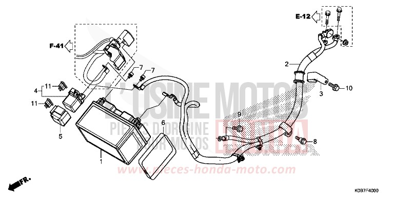 BATTERY for NSS300A CRESCENT BLUE METALLIC (PB412) from 2019