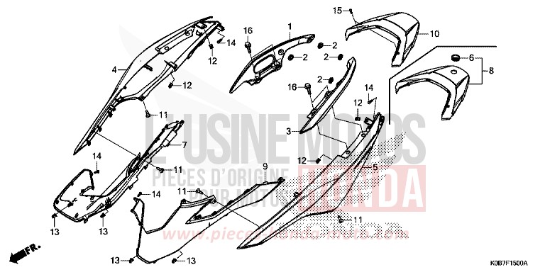 BODY COVER/REAR GRIP for NSS300A MAT CYNOS GRAY METALLIC (NH312) from 2019