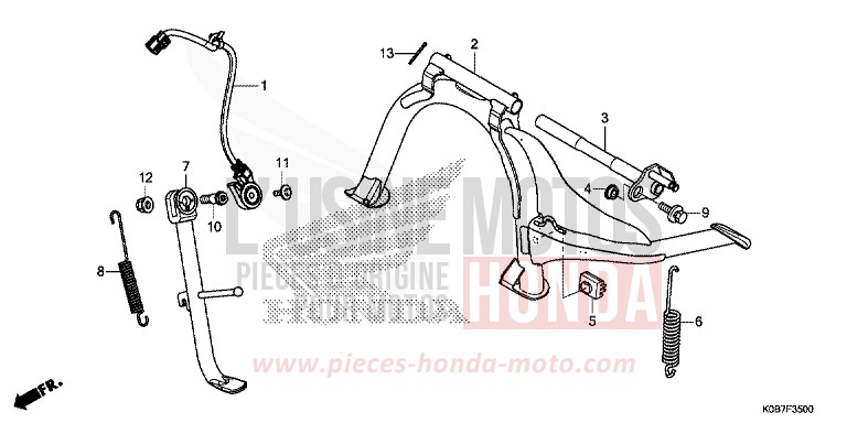 CAVALLETTO per NSS300A MAT CYNOS GRAY METALLIC (NH312) del 2019