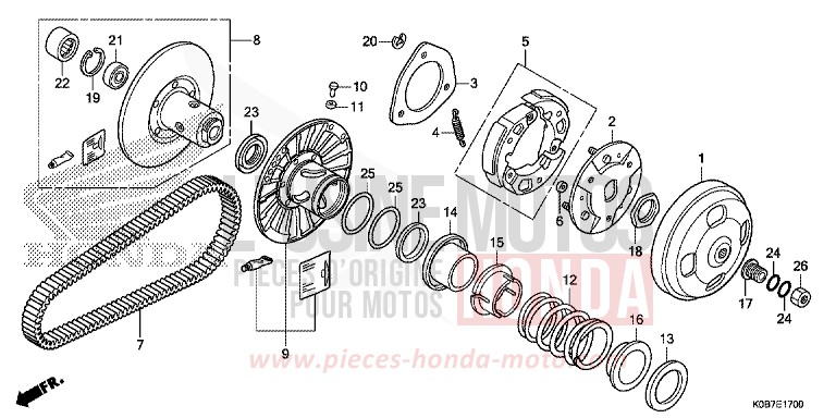 DRIVEN FACE for NSS300A MAT PEARL COOL WHITE (NHB44) from 2019