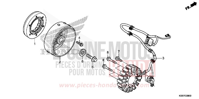 GENERATOR for NSS300A PEARL NIGHTSTAR BLACK (NHA84) from 2019