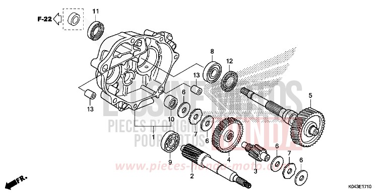 TRANSMISSION for NSS300A ASTEROID BLACK METALLIC (NHA35) from 2013