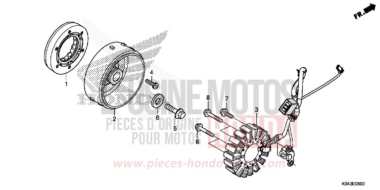 GENERATORE per NSS300A PEARL HIMALAYAS WHITE (NHA87) del 2013