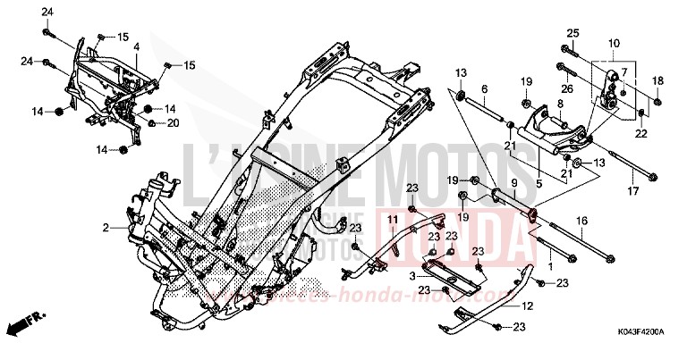 FRAME BODY for NSS300A PEARL HIMALAYAS WHITE (NHA87) from 2013