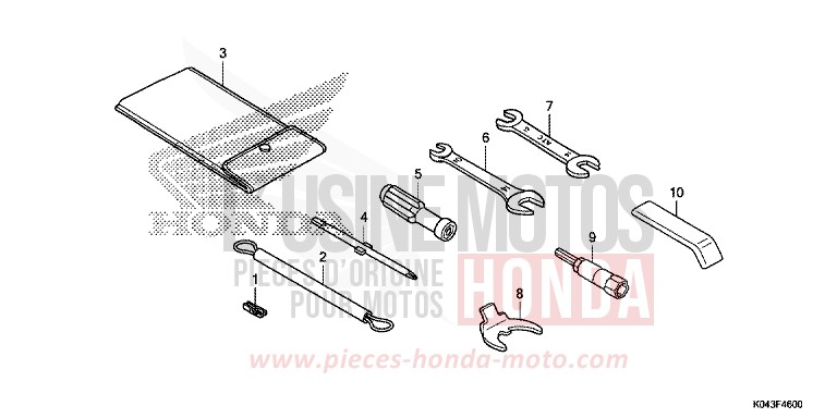 TOOLS for NSS300A PEARL HIMALAYAS WHITE (NHA87) from 2013