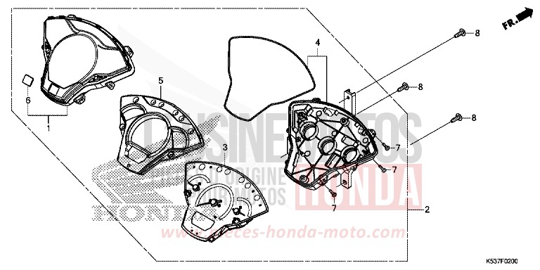 METER for SH300A PEARL SIENA RED (R320) from 2016