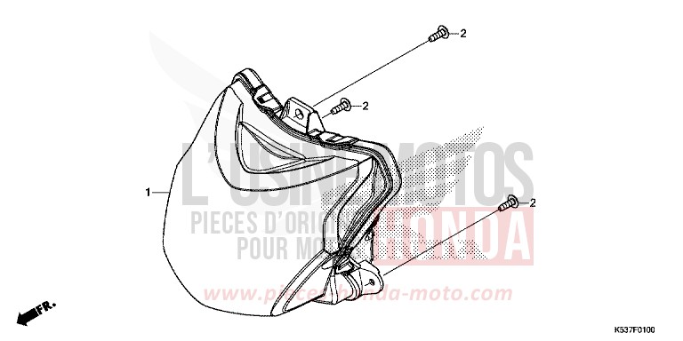 HEADLIGHT for SH300A PEARL COOL WHITE (NHA16) from 2016