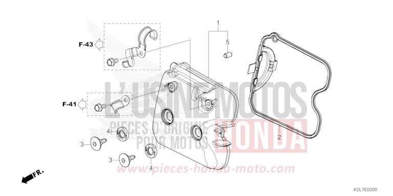 CYLINDER HEAD COVER for ADV350A MAT PEARL PACIFIC BLUE (PB397) from 2024