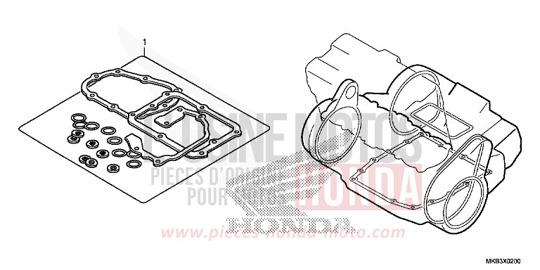 GASKET KIT B for CBR1000 VIBRANT ORANGE (YR250X) from 2016