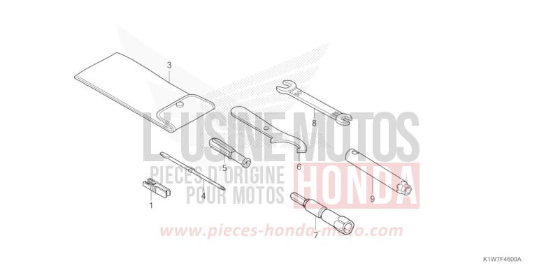 TOOLS for SH350A CRESCENT BLUE METALLIC (PB412) from 2023