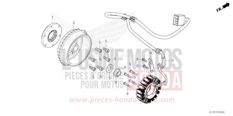 GENERATOR for SH350A MAT PEARL COOL WHITE (NHB44) from 2024