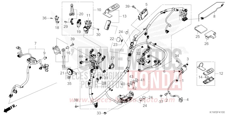 WIRE HARNESS for SH350A PEARL NEBBIA WHITE (NHC95) from 2025